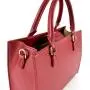 Top Handle Smooth Pu Leather Handbag Large Capacity Custom Tote Handbag Female Bag