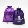 Customized Satin Gift Favor Pouch Thick Matt Satin Drawstring Favor Bag
