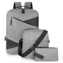 KBW600 Nylon Laptop Bag Business Commuting Business Trip Backpack USB Casual Men Travel Three Sets of Shoulder Bag