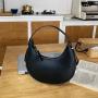 2023 New Korean Crescent Bag Underarm Crossbody Metal Buckle Zipper Bag Women Bags Designer