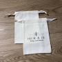 Custom Logo Printed Cotton Linen Candle Soap Pouch Eco Friendly Gift Drawstring Bag