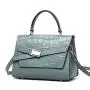 2024 Custom Crocodile Ladies Bags Genuine Leather Handbags Belt Buckle Women Handbag