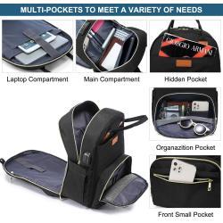 LOVEVOOK Business Fashion Bagpack Charging Custom Men's USB Anti Theft Travel Smart Waterproof 15.6 inch Laptop Backpacks Bag