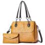 ZR646 Women Bag New Fashion Sets Of Mother Bag Ladies Retro PU Large Capacity Shoulder Handheld Cover Type Crossbody Bucket Bag