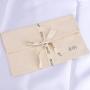 Custom Logo Printed Organic Envelope Cotton Canvas Pillow Child Clothing Packing Bag With Tie Cotton Envelope Dust Pouch
