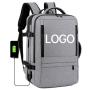 Fashion Expandable Back Pack Travel Rucksack Carry on Laptop Backpacks Bag Suitcase for Men Black Waterproof Bag Polyester BSCI
