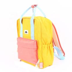 CHANGRONG Custom high quality school bags color block design children's kids tote backpack