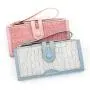 2024 New Style Stone Pattern Long Wallet Retro Folding Multi-Card Holder Zipper Coin Purse Wallet For Women