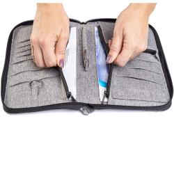 functional travel passport holder passport ticket organizer wallet zipper travel wallet