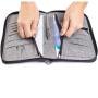 functional travel passport holder passport ticket organizer wallet zipper travel wallet