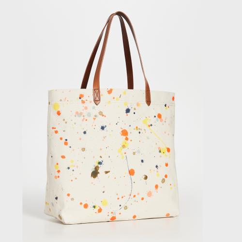 Custom Transport Tote With Interior Zip Patch Pockets for Women Girls Shoulder Grocery Bag Canvas and Leather Bags