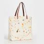 Custom Transport Tote With Interior Zip Patch Pockets for Women Girls Shoulder Grocery Bag Canvas and Leather Bags