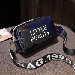 2024 Autumn New Korean Fashion Laser Printed Letters Single Strap Women's Mobile Phone Change Shoulder Messenger Bag Wholesale