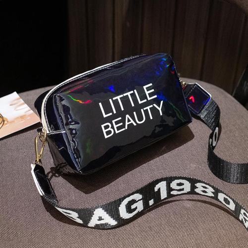 2024 Autumn New Korean Fashion Laser Printed Letters Single Strap Women's Mobile Phone Change Shoulder Messenger Bag Wholesale