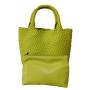 2024 Custom Handmade Woven Leather Bucket Bag Handbags For Women Luxury With Small Purse