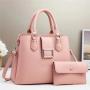 2024 Newest Sequin leather 2 pieces set luxury designer High Quality Fashion Women's handbags for women ladies large purses
