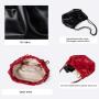 2024 Spring New Bow Design Chain Bag Cute High Quality PU Soft Leather Cloud Bag Large Capacity Crossbody Bucket Bag For Women