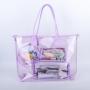 New Arrival Clear Handbag Transparent PVC Tote Women Shoulder Bag 10 Colors RTS Waterproof Tote Travel