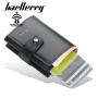 OEW008 Mens Slim Wallet with Aluminum Case RFID Blocking  Pop Up Credit Card Holder for Men with Gift Box Bank Card holder Case