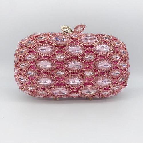 New Gown Crystal Rhinestone Women's Elegant Clutches Bags Dress Party Stone Elegant Clutches Bags Metal Clutch Purse Frames