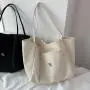 Custom Logo Thick Cotton Canvas Chic School Bag Women Lady Handbag Eco Friendly Shopping Cotton Tote Bag Shopping Bags