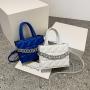 Niche Diamond Lattice Popular Woman's Handbag Retro Simple High Sense Fashion Small Square Bag Ins Large Capacity Shoulder Bags