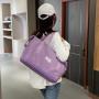 Custom Logo Dry Wet Separation Womens Foldable Duffle Bag Ladys Shoulder Tote Gym Bag