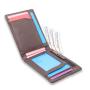 Slim PU leather wallet customized with logo RFID men's leather wallet
