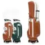 XL151 Microfibre 4 Wheels Trailable Golf Bag New Version Golf Standard Ball Bag Custom Logo Accepted Golf Trolley Bag