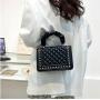 2022  Women's Underarm Bag New Fashion Single Shoulder Crossbody Bag Chain PU Cover Magnetic Button Square Ladies Bag