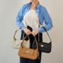 2022 Women Casual Retro Hand Bag Armpit Eco-Friendly Nappa PU Leather Hobos Ladies Crossbody Shoulder Bags