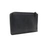 Black zip clutch bag for women cow leather zipper clutch bag card holder wallet
