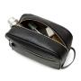 Custom Leather Toiletry Kit Beauty Cosmetic Make Up Toiletry Makeup Bag With 2 Zippered Closures for Men & Women
