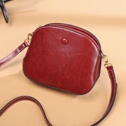 Lady Bags Cowhide Leather Handbags For Women Luxury Solid Color Fashion Women Bag Shell Type Bags Women Handbags Ladies