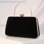 New Arrival Vintage Clutch Bag Ladies Party Purse Hand Bags Elegant Pearl Chain Velvet Evening Bag For Woman