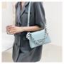 2022 Popular Women's Crossback  Chain Bag New Korean Fashion Single Shoulder Bag With Kerchief High-Grade Portable Lady Bag