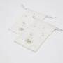 Custom Embroidery Printed Pouch Gift Master Maternity Cloth Pouch Gauze Cotton Birth Gift Soft Muslin Cotton Bag