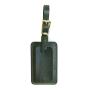 Wholesale custom handcrafted full grain leather luggage tag with adjustable strap