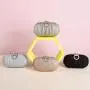 Wholesale new annular box purse women chain shoulder glitter fabric box clutch evening bags champagne shiny wrinkle clutch bag pochette femme