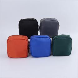Keymay RTS Stock High Quality Gold Zipper Multicolor Waterproof Nylon Cosmetic Organizer Women Cosmetic Bags Makeup Carry Bag