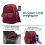 LOVEVOOK Custom Fashion Lightweight bookbag Mochila Travel Stylish Bag College School Business Backpacks for Women with USB port
