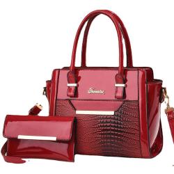 KBW326 2023 Wholesale High Quality Shoulder Tote Bag Large Capacity Crocodile Print Handbag Women