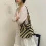 Custom boho beach bag Wholesale Fashionable Luxury Tote Bags Raffia Seagrass Woven Straw Vacation Sling Bag