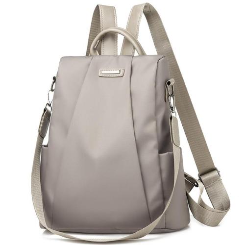 ZR182 Women's Anti-theft Waterproof Backpack New Fashion Famale Nylon Canvas Oxford Cloth Backpack Girl Single Shoulder Bag