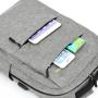 ZR316 2023 USB Charged Computer Bag Three Piece Business Backpack Men's Canvas Bag Student Schoolbag Backpack