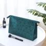 Argyle lattice PU Scrub Makeup Bag Wholesale portable travel Hand toiletry Bag storage Cosmetic bags