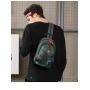 HR136 New Outdoor Men's Chest Bag Multifunctional Nylon Fabric Fashion Waterproof Backpack Printing One Shoulder Crossbody Bag