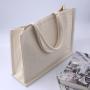 Wholesale Recycled Customized Canvas Tote Bags Eco Friendly Organic Cotton Travel Dust Shopping Gift Handle Bag