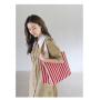 ZF355 Shopping Bag Large Capacity Eco Friendly Women's Tote Bag Customized Printed LOGO Lifestyle Weekend Handbag Polyester