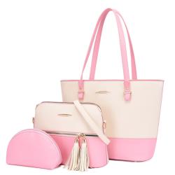 Trending Pu Leather Lady Hand Bags Women 3 Pieces Handbags Sets